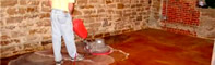 Neutralizing a stained floor