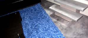 Light gray concrete floor