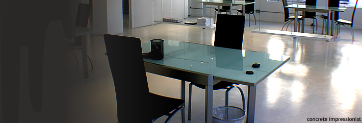 Gray office space floor
