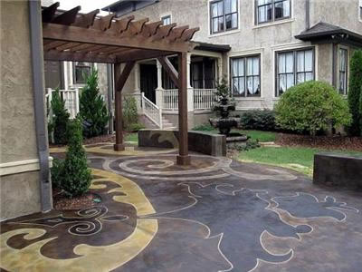 Ideas for Creative Stained Patios